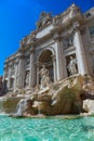 The Ã¢â¬ËFontana di TreviÃ¢â¬â¢Trevi Fountain is perhaps the most famous fountain in the world in Rome, Italy.